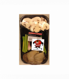 REVUELTO CHAMPIÑON-SETAS-AJETES-ESPÁRRAGOS